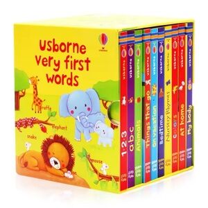 Born Usborne First Words Book Set - Learning Collection